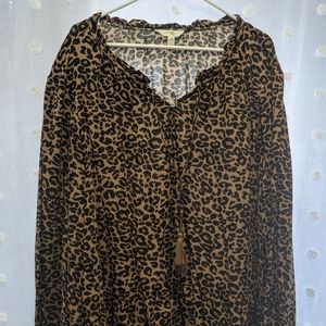 Animal print tunic